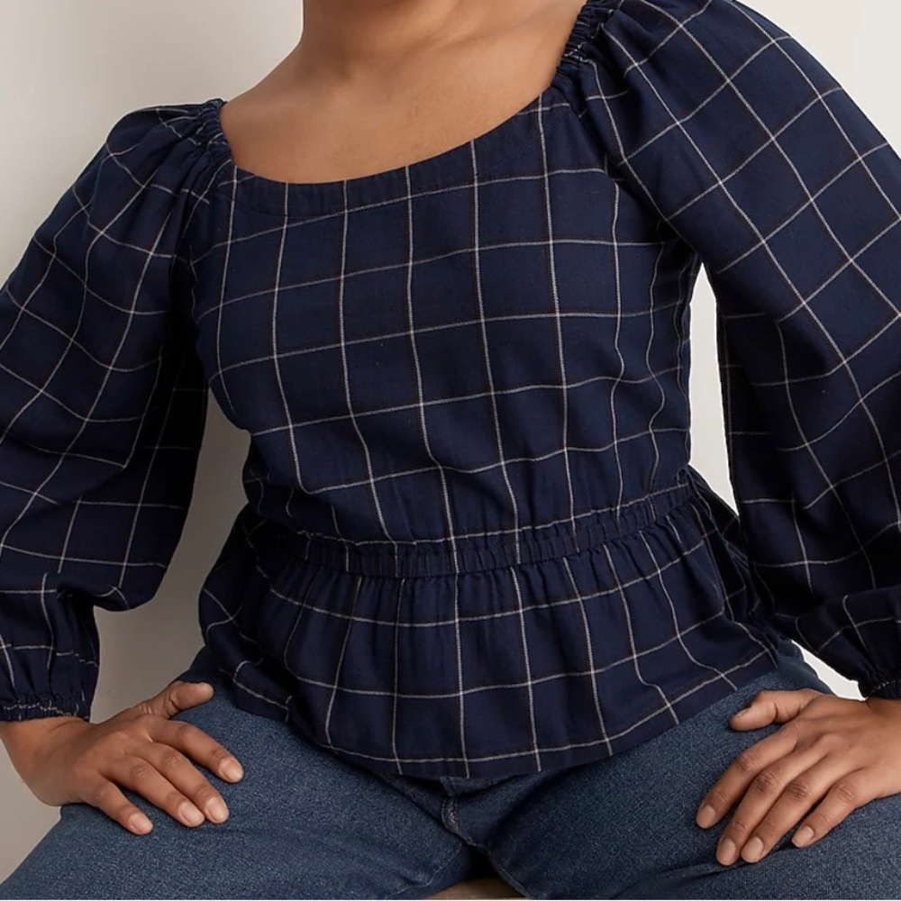 Madewell Scoopneck Peplum Top